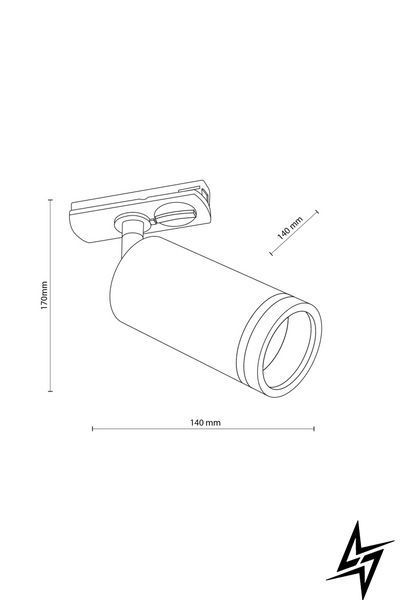 Трековый светильник TK Lighting Tracer Ring 1 Phaze 10029 на 1 лампу GU10 черный 17 &times; 14 см фото