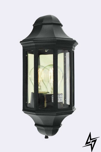 Настінний фасадний вуличний світильник Norlys Genua Mini 175B 28030 фото наживо, фото в дизайні екстер'єру