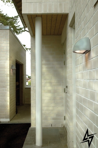 Настінний фасадний вуличний світильник Norlys Halden 517AL LED 28046 фото наживо, фото в дизайні екстер'єру