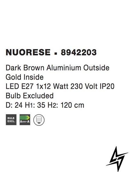 Підвісний світильник Nova luce Nuorese 8942203  фото наживо, фото в дизайні інтер'єру