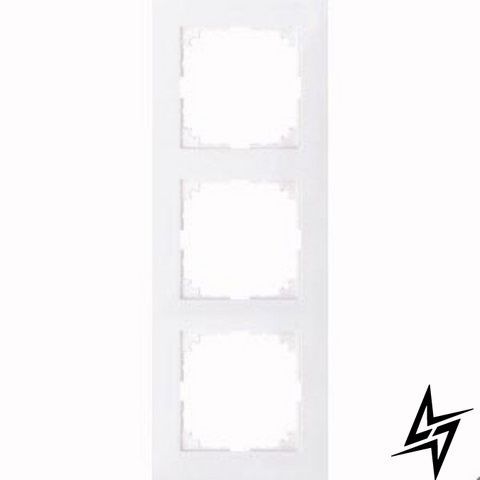 MTN4030-3625 Рамка M-Pure Діамантовий білий 3-постова Schneider Electric Merten фото