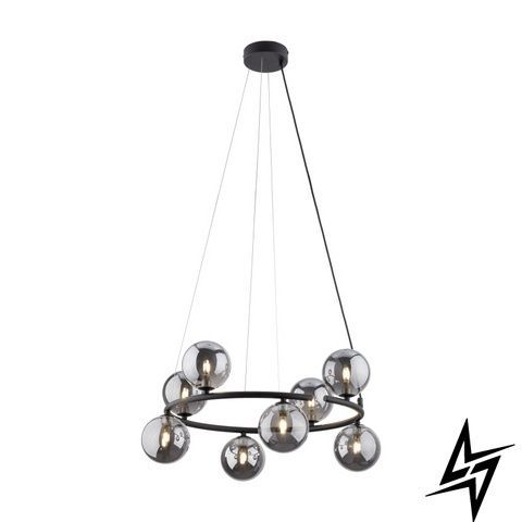 Люстра TK Lighting Anabelle 6844 на 8 ламп G9 чорний і сірий 140 &times; 62 см фото