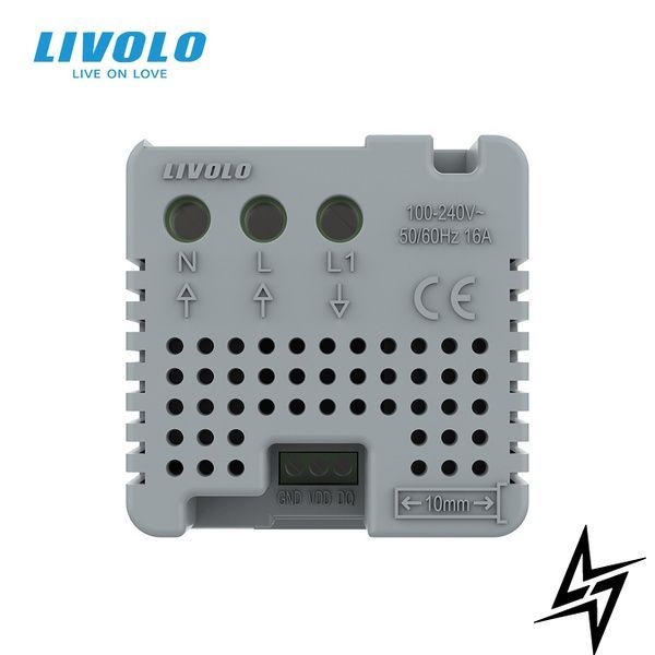 Механизм Терморегулятор со встроенным датчиком температуры Livolo белый (VL-01TM-11) фото