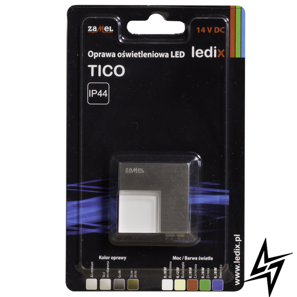 Настінний світильник Ledix Tico без рамки 04-111-21 накладний Сталь 5900K 14V LED LED10411121 фото наживо, фото в дизайні інтер'єру