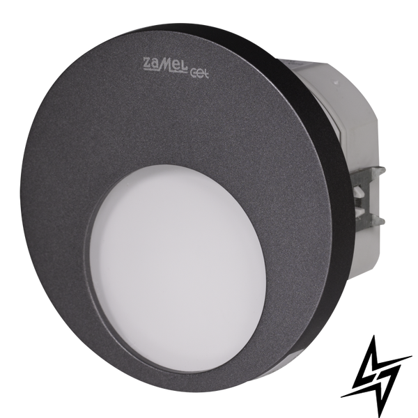 Настінний світильник Ledix Muna 02-224-32 врізний Графіт 3100K з радіоприймачем LED LED10222432 фото наживо, фото в дизайні інтер'єру