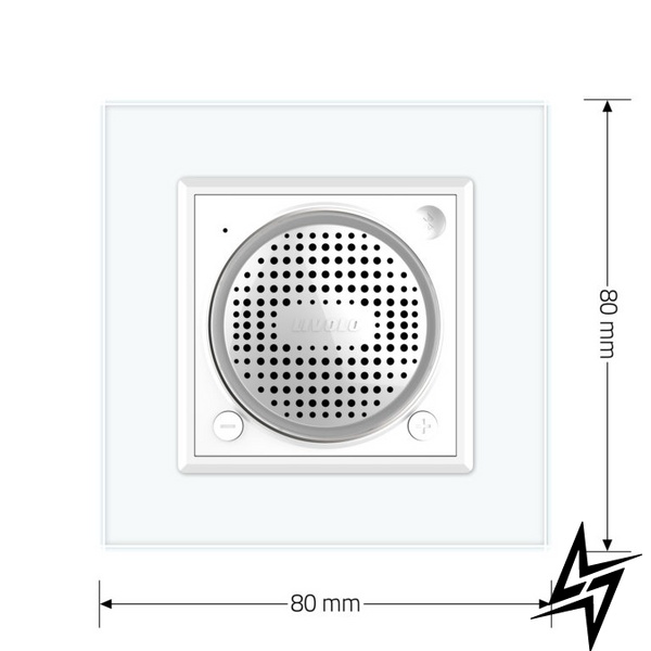 Bluetooth колонка 10 Вт Livolo білий скло (VL-C7-FCF-2WP) фото
