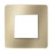 Однопостова рамка Unica New Studio Metal NU280259 золото / білий Schneider Electric фото 3/3