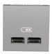 Розетка USB Schneider Electric NU341830 Unica New, алюміній, матова, IP20 - зображення 7
