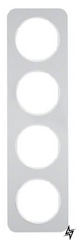 Чотиримісний рамка R.1 10142174 (алюміній / полярна білизна) Berker фото