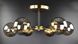 Потолочная люстра на 6 лампочек L23-37218 Латунь J113/6C-gr фото в дизайне интерьера, фото в живую 4/4