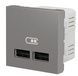 Розетка USB Schneider Electric NU341830 Unica New, алюміній, матова, IP20 - зображення 6