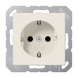Розетка SCHUKO с заземлением JUNG A1520 AS 500, слоновая кость A1520 - изображение 1