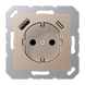 USB-розетка JUNG A1520-15CACH A Creation USB SCHUKO, шампань - зображення 1