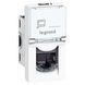 Комп'ютерна розетка RJ45 Legrand 76551 Mosaic, біла, RJ45 UTP 76551 - зображення 1