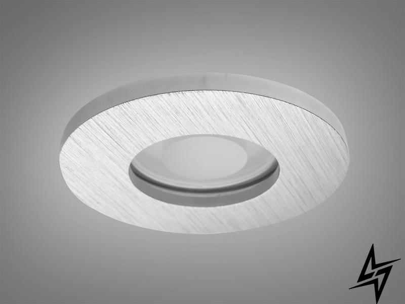 Влагозащищенный точечный светильник Alumo D23-31454 Хром QXL-1765-R-SL фото в живую, фото в дизайне интерьера