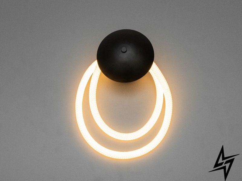 Современный светодиодный светильник шланг 5W Hoselight D23-32112 Черный 9605-BK фото в живую, фото в дизайне интерьера