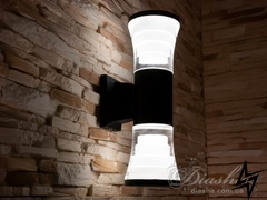 Архитектурная LED подсветка D23-31143 Черный DFB-1911/2X-BK фото в живую, фото в дизайне экстерьера