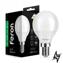 LED лампа Feron 25813 Saffit E14 7W 2700K 4,5x8,2 см фото