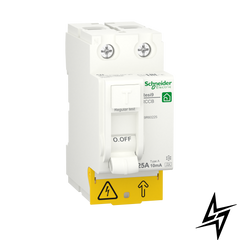 Диференційний вимикач навантаження ПЗВ Schneider Electric Resi9 25 A 10 мA 2P тип А R9R60225 фото