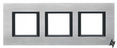 Рамка 3-місна, Unica Class, сріблястий алюміній Schneider Electric фото