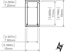 LED-профиль KLUS LINO, 2 метра KLUS_A08287A_2 фото