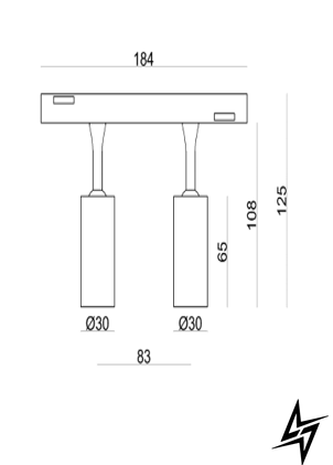 Світильник 2х3W 40&deg; CREE1304 240LM 4000К ALMG-M03-2 4K WH ALMG-M03-2 4K WH фото