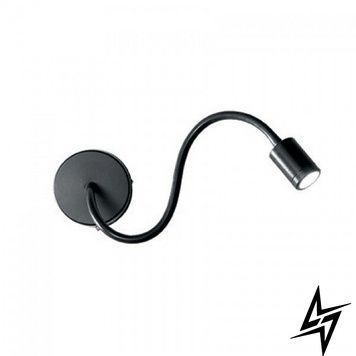 Настінний світильник (бра) 097190 Focus-1 Ap1 Nero Ideal Lux LED фото