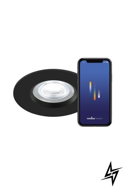 Точечный встраиваемый светильник Nordlux Don Smart 2210500003 черный с управлением через приложение 4,7 Вт 2200&ndash;6500 K 2210500003 фото