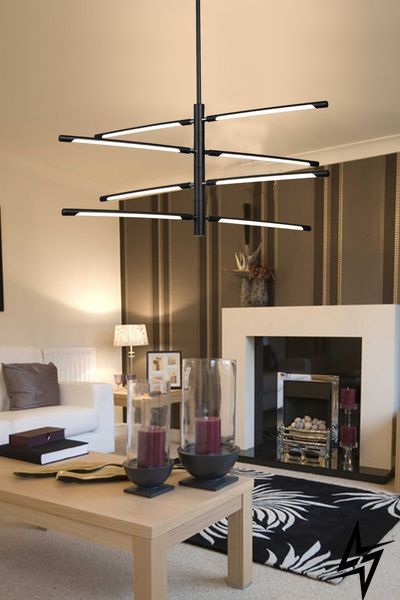 Люстра Laguna Lighting 42463-48 чорна 8&times;48 Вт 4000 K 42463-48 фото