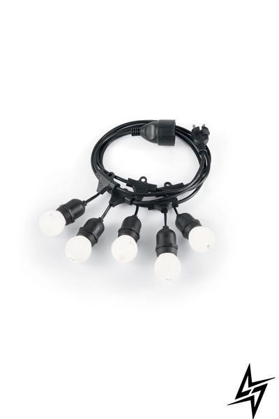 Вулична гірлянда Ideal Lux 159836 Fiesta Sp5 Nero фото