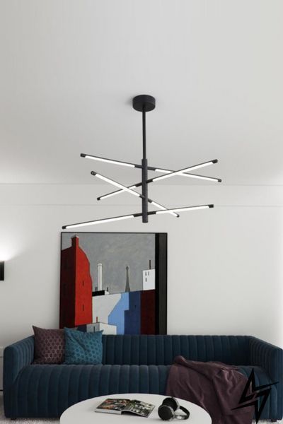 Люстра Laguna Lighting 42463-48 чорна 8&times;48 Вт 4000 K 42463-48 фото