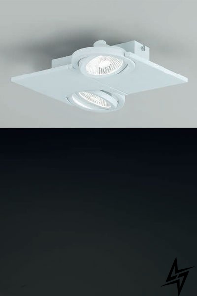 Спот с двумя лампами Eglo Brea 39134 90207 фото в живую, фото в дизайне интерьера