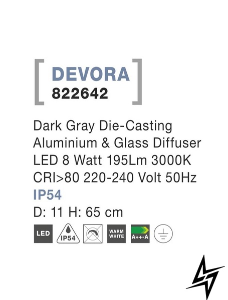 Вуличний освітлювальний стовпчик Nova luce Devora 822642 LED  фото наживо, фото в дизайні екстер'єру