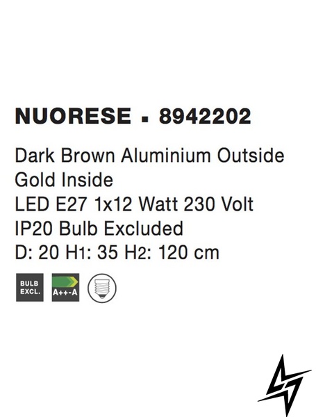 Підвісний світильник Nova luce Nuorese 8942202  фото наживо, фото в дизайні інтер'єру