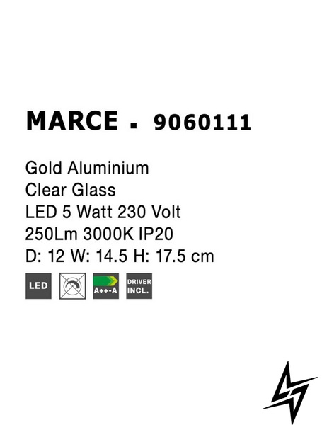 Стельовий світильник Nova luce Marce 9060111 LED  фото наживо, фото в дизайні інтер'єру