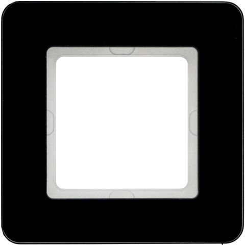 Рамка под LED-модуль 1Х стекло/черный Q.7 Berker 10116176 фото
