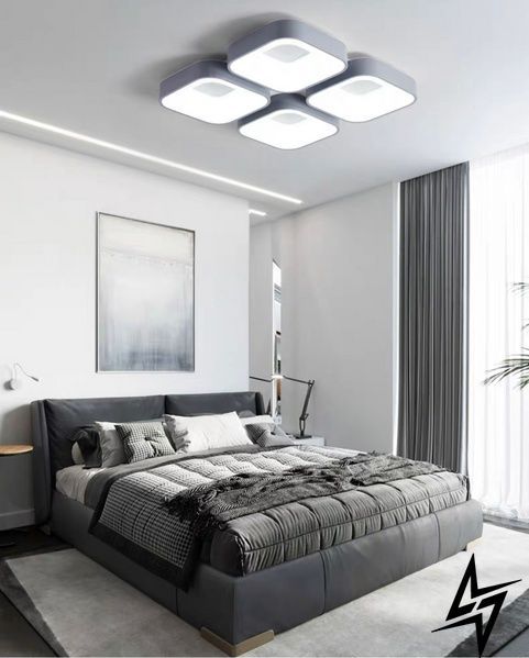 Люстра Cube LED сіра 20 Вт 23-15219 056018/4gray фото
