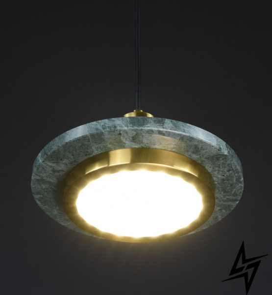 Стельова люстра LED L23-36719 Латунь SC2/1-gr фото наживо, фото в дизайні інтер'єру