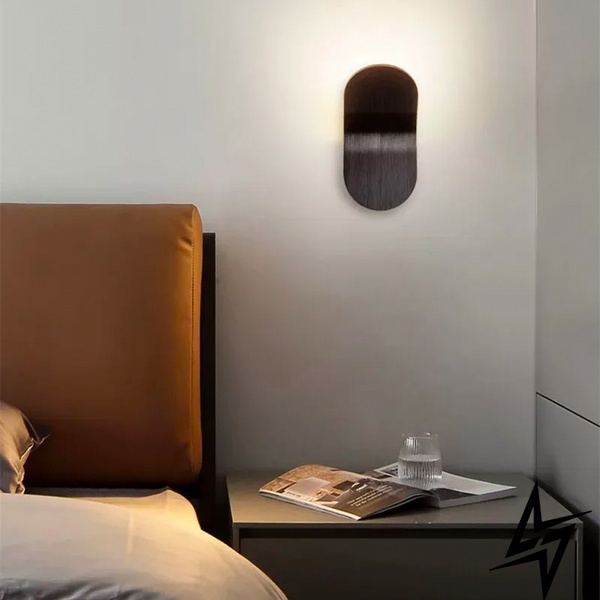 Черный стеновой светильник-бра SANDIY LE37919 LED 3000K 10x18см Черный WB 7/1 BK фото в живую, фото в дизайне интерьера