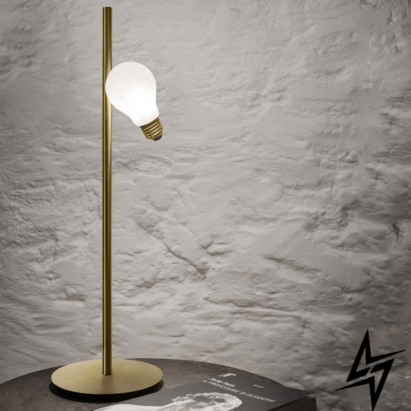 Настольный светильник LED Vital H46 S23-12369 46 см Золото/Белый 041010 фото в живую, фото в дизайне интерьера