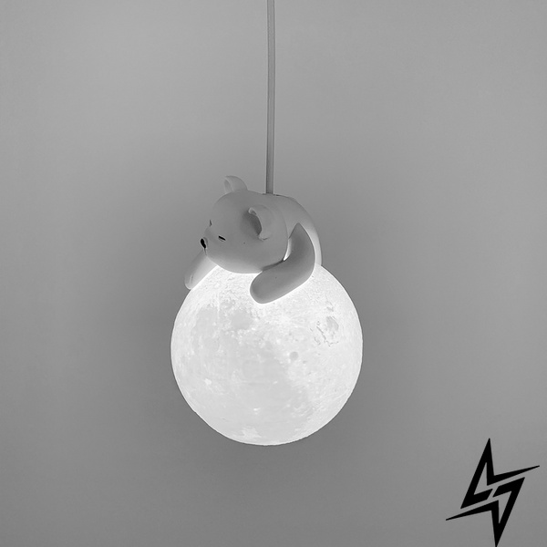 Подвесной светильник Bear on the moon LE39402 Белый/Белый 15см 1xG9 SGJ 12-150 фото в живую, фото в дизайне интерьера