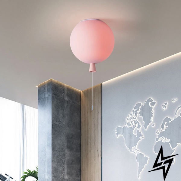 Підвісний світильник Balloon рожевий LE37869 1xE27 20см SGJ 14 PK фото наживо, фото в дизайні інтер'єру