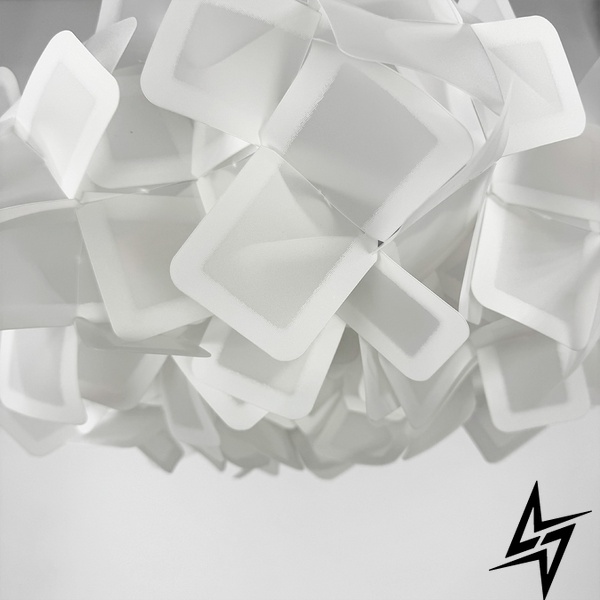 Подвесной светильник цветок из органического пластика LE41180 LED 26W 3000–4500–6000K 45x45см Белый MJ 184 фото в живую, фото в дизайне интерьера