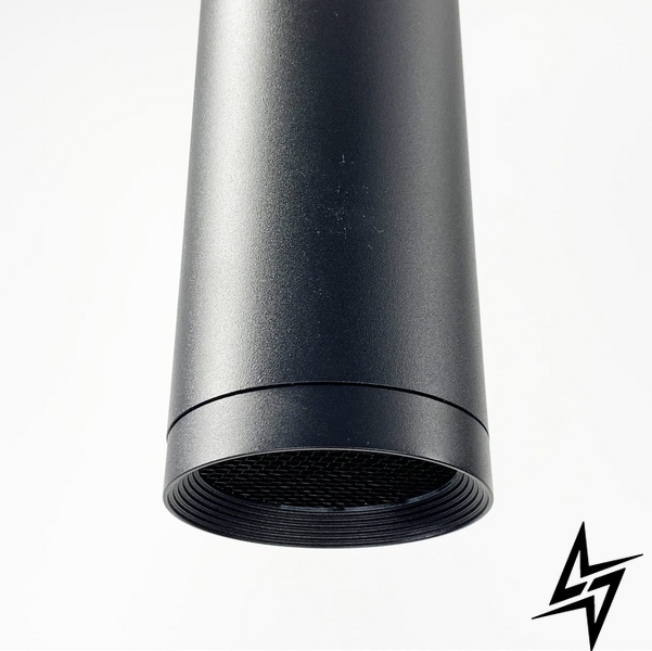 Точечный подвесной светильник в черном корпусе LE25912 LED 30W 4000K 8x28см Черный LPR BK фото в живую, фото в дизайне интерьера