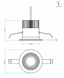 Потолочный светильник Astro 5746 Vetro Round White (6W) (1254013)  фото в дизайне интерьера, фото в живую 3/3