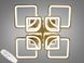 Стельова люстра з диммером і LED підсвічуванням колір золото 190W D23-34033 Золото 8060/4+4G LED 3color dimmer фото в дизайні інтер'єру, фото наживо 1/5