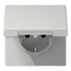 Розетка SCHUKO 16А светло-серая с крышкой LS 990 Jung LS1520KLLG - изображение 2
