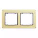 Рамка 2 поста Schneider Electric SDD371802 Sedna Elements матовое золото пластик фото 2/2