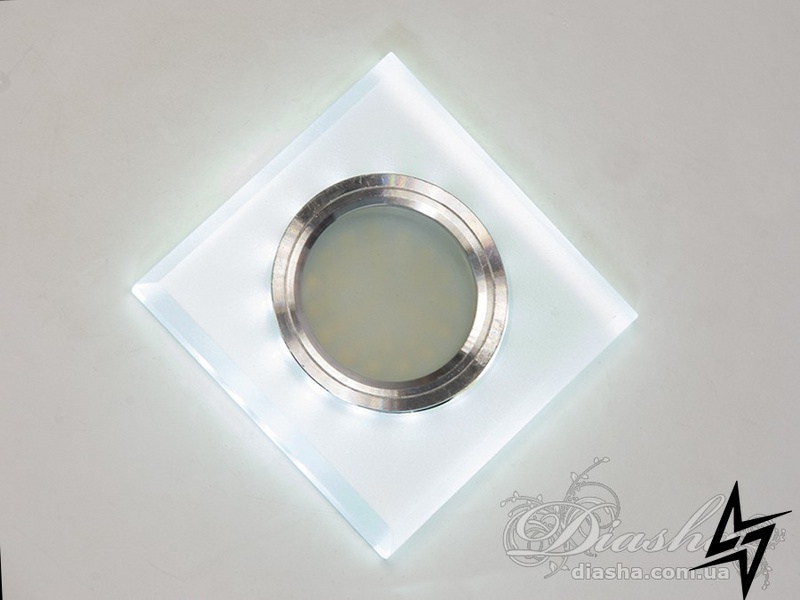 Светильник со встроенной светодиодной подсветкой D23-31663 Алюминий 6017GS фото в живую, фото в дизайне интерьера