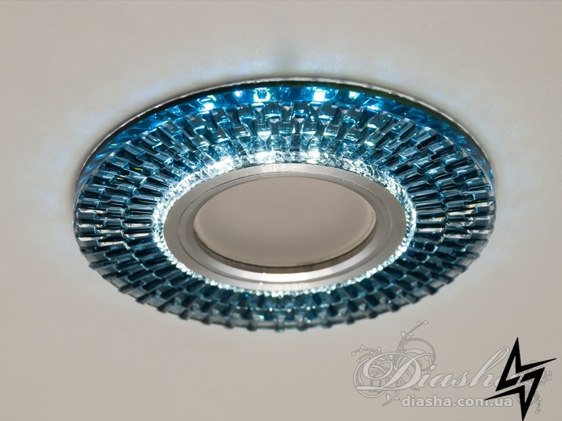 Светильник со встроенной светодиодной подсветкой D23-31559 Голубой 2091B-BK фото в живую, фото в дизайне интерьера